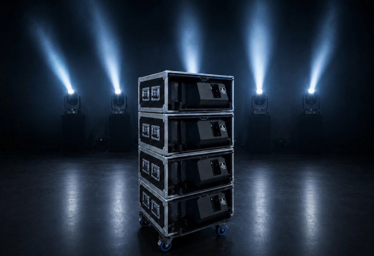 look solutions hazer u racku - unique cased - hazer ugrađen u stack rack - dim za koncerte - lav studio look solutions distributer hrvatska
