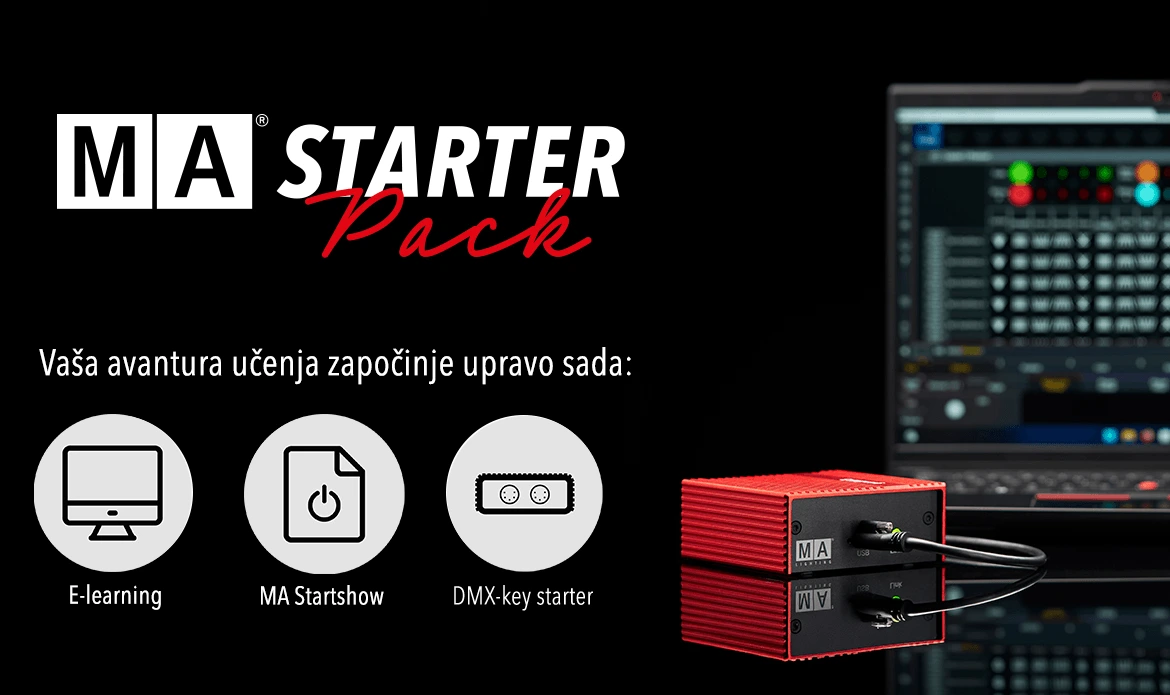 lav studio ma lighting distributer hrvatska - nauči programirati rasvjetu uz MA starter pack - ma lighting grandma3 onpc dmx-key starter